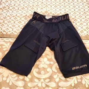 Bauer youth compression fit hockey jock shorts